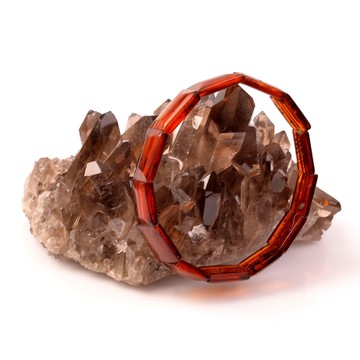 Damla Kehribar Yetişkin Bileklik - Ateş Kehribarı - 2