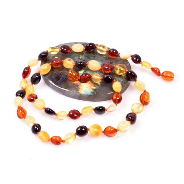 Damla Kehribar Yetişkin Kolyesi - Serifikalı Ürün - 2