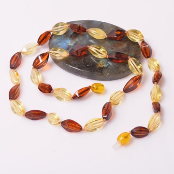 Damla Kehribar Yetişkin Kolyesi - Sertifikalı Ürün - 2