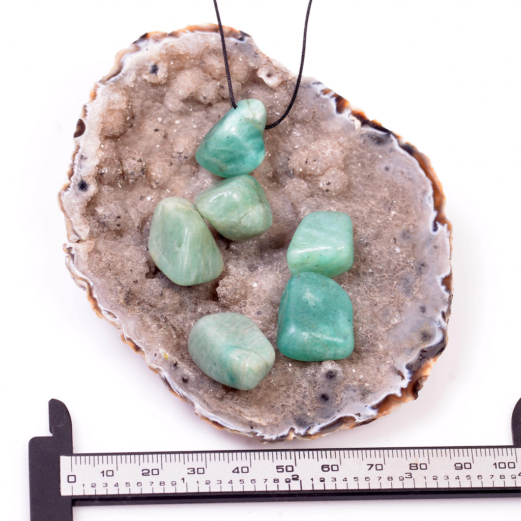 Delikli Amazonit Taşı - Küçük Boy Delikli Amazonit Taşı - Küçük Boy