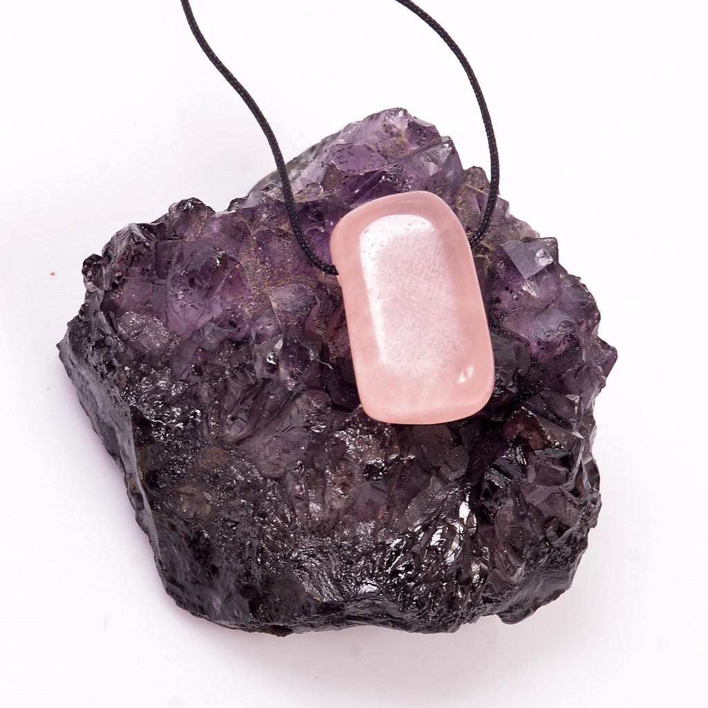 Delikli Pembe Kuvars Taşı - Küçük Boy Delikli Pembe Kuvars Taşı - Küçük Boy