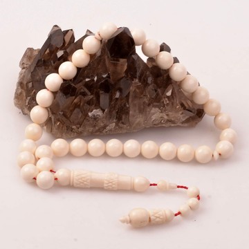 Deve Kemiği Tesbih - 9 mm - Oymalı İmame - 2