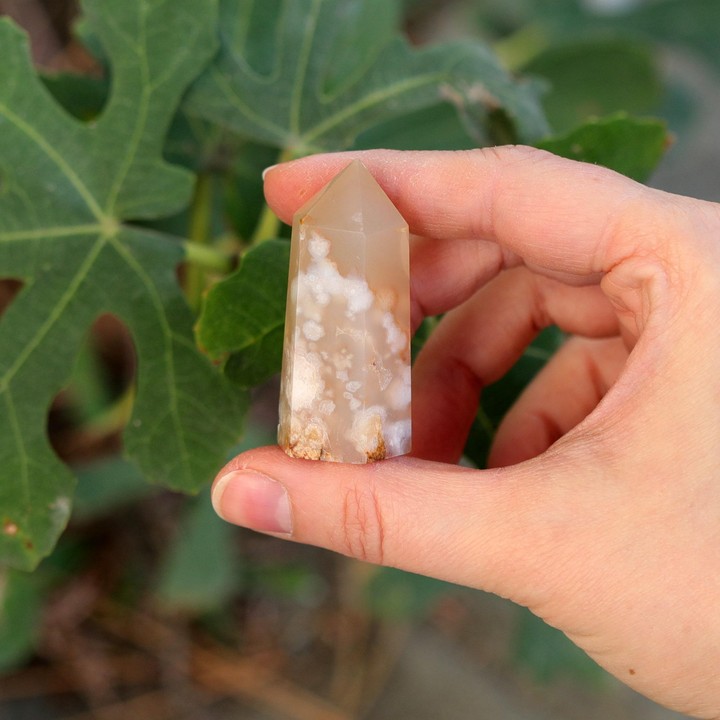 Doğal Çiçek Akik (Flower Agate) Kütle – Küçük Boy - 2