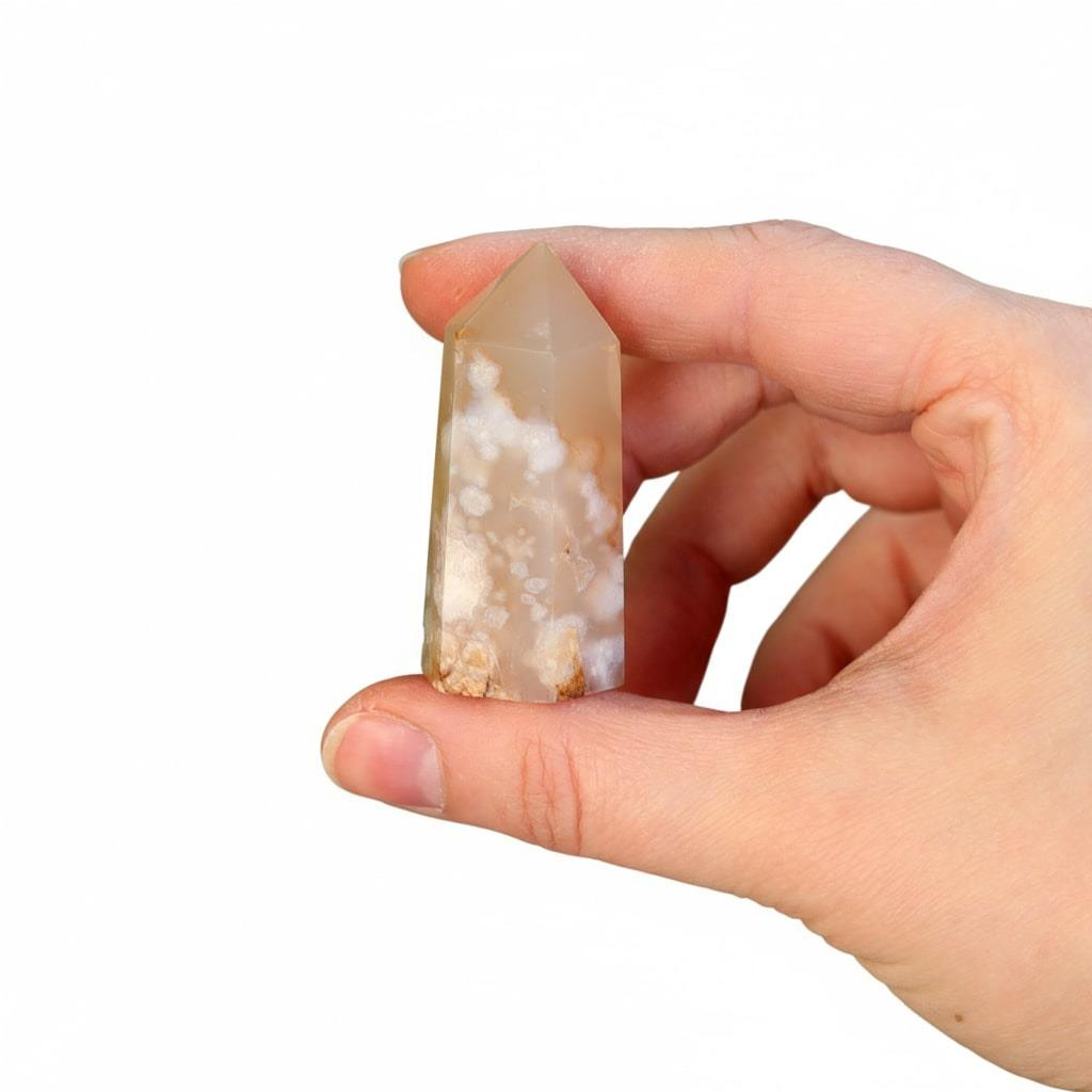 Doğal Çiçek Akik (Flower Agate) Kütle – Küçük Boy