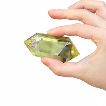 Doğal Çift Uçlu Limon Kuvars Taşı – 100 gr – Enerji Dengeleyici Kristal Kuvars - 2