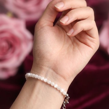 Ay Taşı Paslanmaz Çelik Bileklik – 4 mm - 1