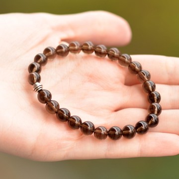 Dumanlı Kuvars Taşı Bileklik (8 mm) - 2