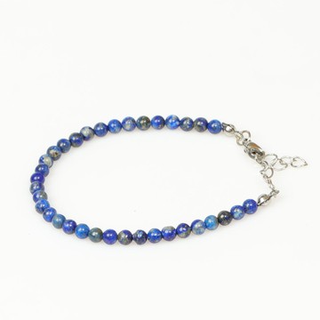 Lapis Lazuli Taşı Paslanmaz Çelik Bileklik – 4 mm - 2