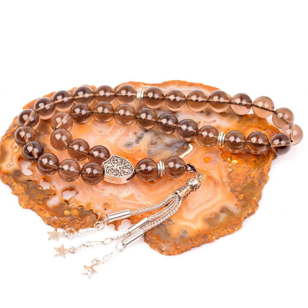 Dumanlı Kuvars Taşı Tesbih ( 10 mm ) Dumanlı Kuvars Taşı Tesbih ( 10 mm )