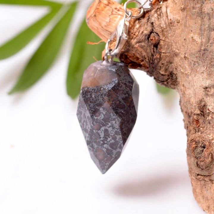 Faset Kesim Hematit Taşı Pandül - Sarkaç - 1