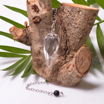 Faset Kesim Kristal Kuvars Taşı Pandül - Sarkaç - 2