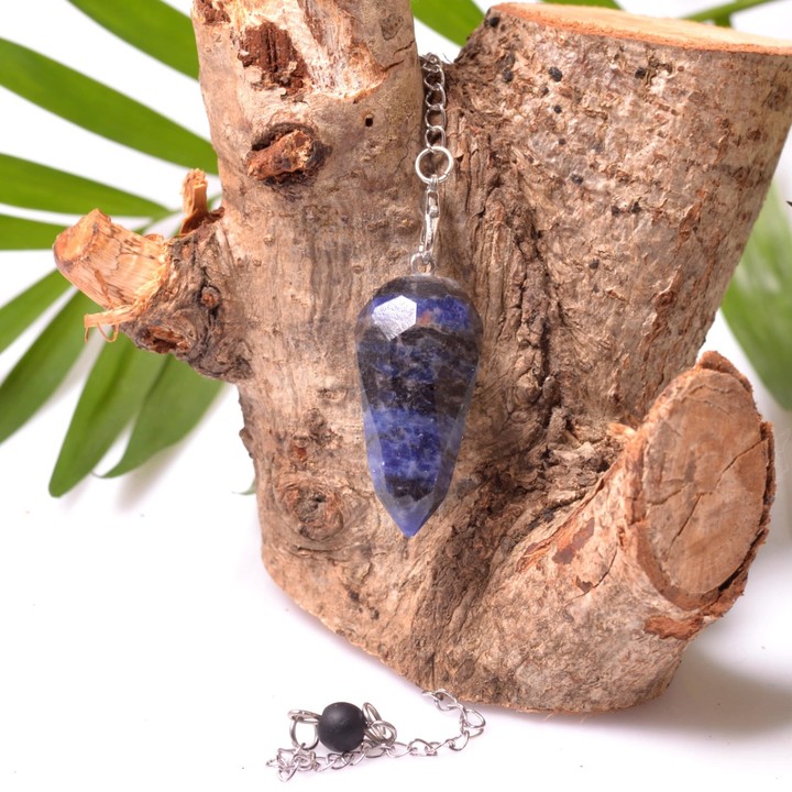 Faset Kesim Sodalit Taşı Pandül - Sarkaç - 1