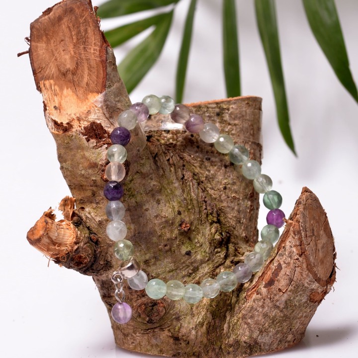 Florit Taşı Bileklik - 6 mm Faset Kesim