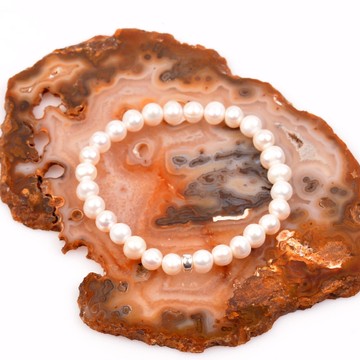 İnci Bileklik - Gümüş Aparatlı Kültür İncisi - 2