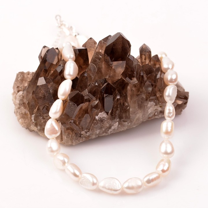 Gümüş İnci Kolye - Sakız İncisi