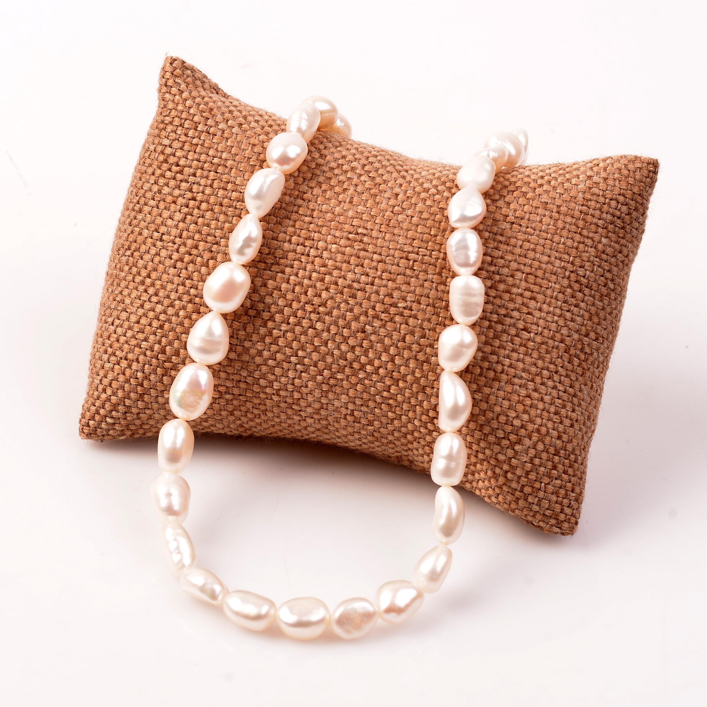 Silver Pearl Necklace Sakız Pearl