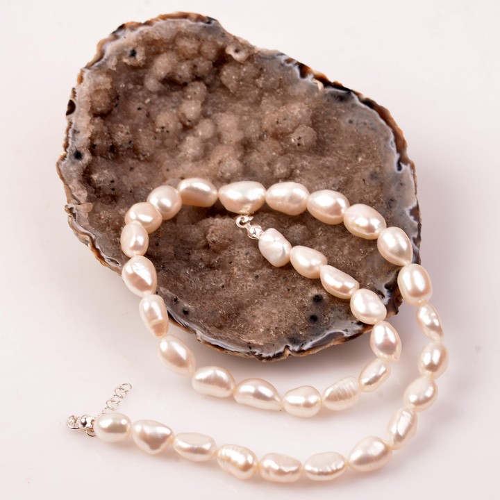 Gümüş İnci Kolye - Sakız İncisi