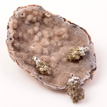 Ham Pirit Taşı Kolye - 2