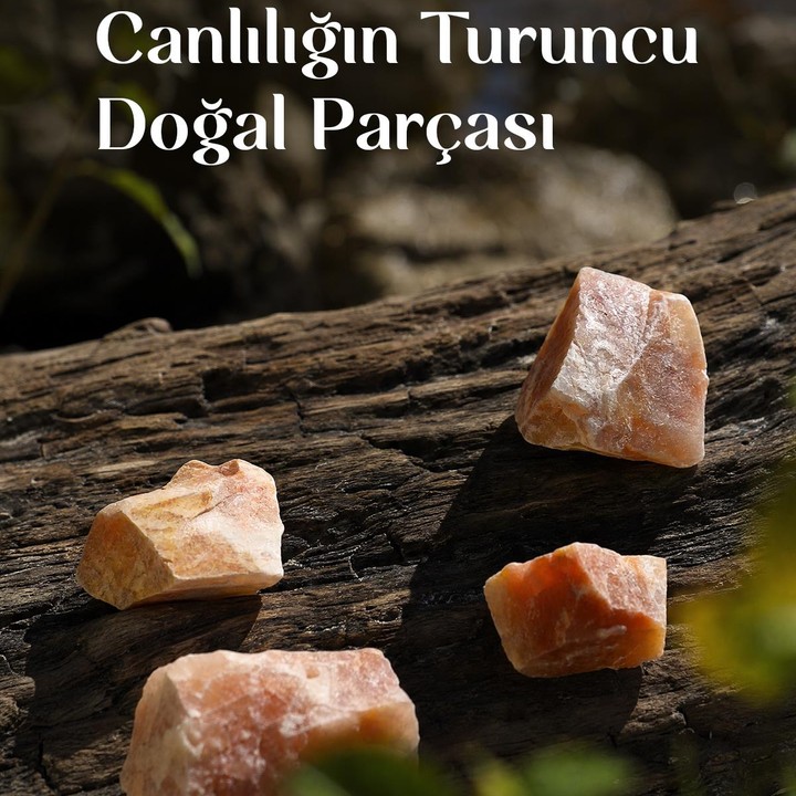 Ham Turuncu Aventurin Taşı Kütle