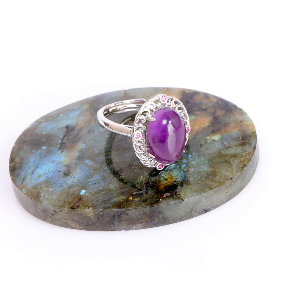 Hanedan Model Ametist Taşı Yüzük