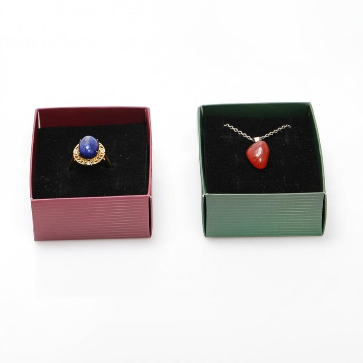 Süngerli Yüzük ve Kolye Kutusu – 5,5 × 7 cm