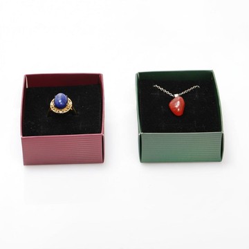 Süngerli Yüzük ve Kolye Kutusu – 5,5 × 7 cm - 2