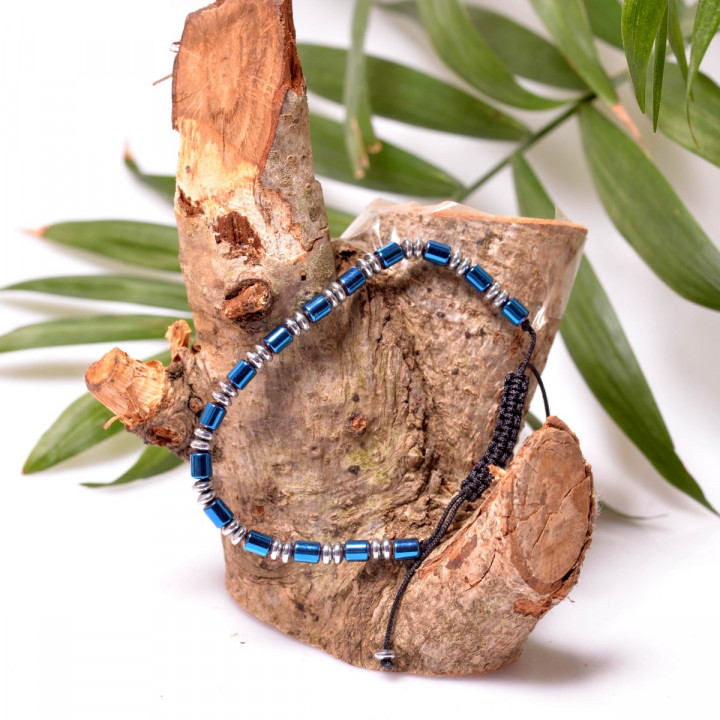 Hematit Taşı Bileklik - 4 mm Ayarlamalı - 2