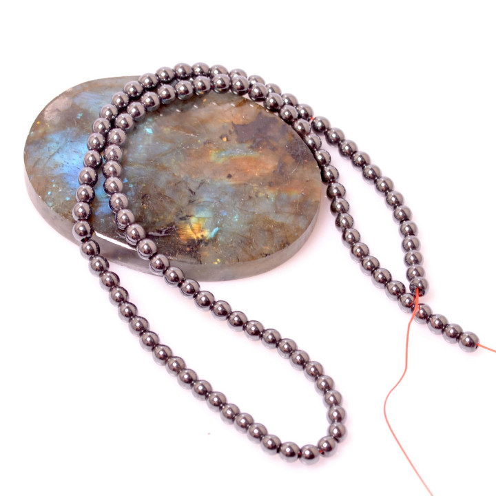 Hematit Taşı Dizi - 4 mm - 1