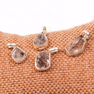 Herkimer Kuvars Taşı Gümüş Kolye - Herkimer Diamond - 2