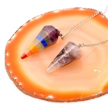 İkili Sarkaç Seti - Açık Renkli Ametist - Çakra Pandül