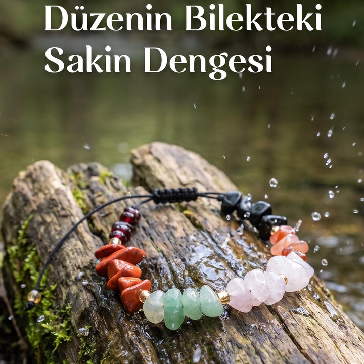 İkizler Burcu Doğal Taş Bileklik - Ayarlamalı