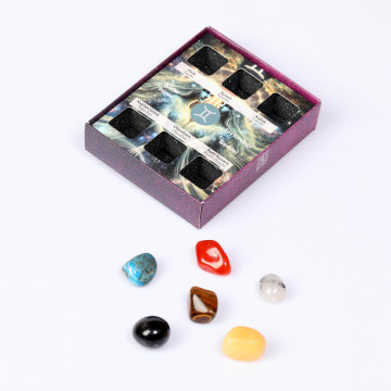 İkizler Burcu Doğal Taş Seti – Karton Kutulu