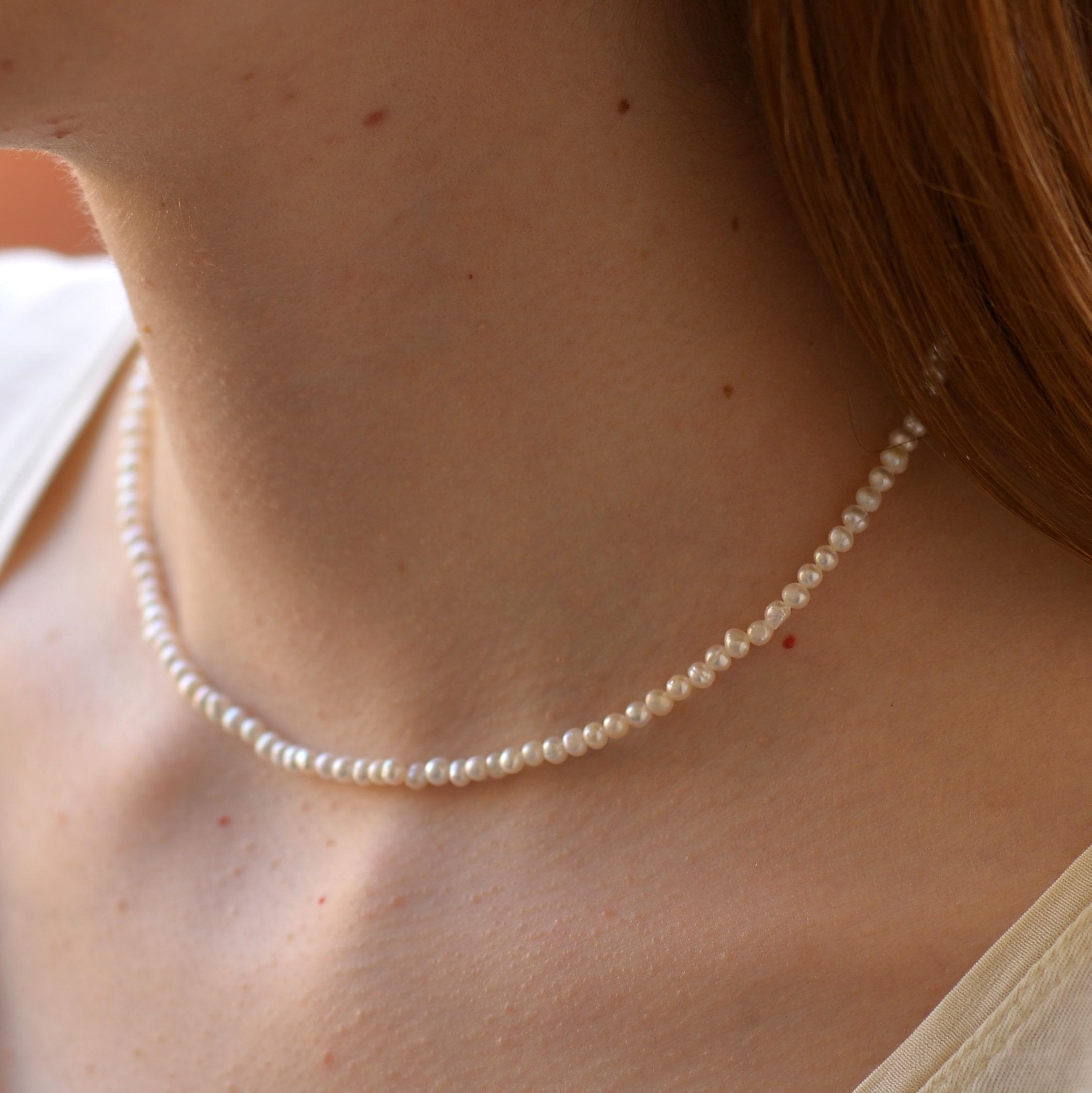 Pearl Dizi Necklace 5 mm
