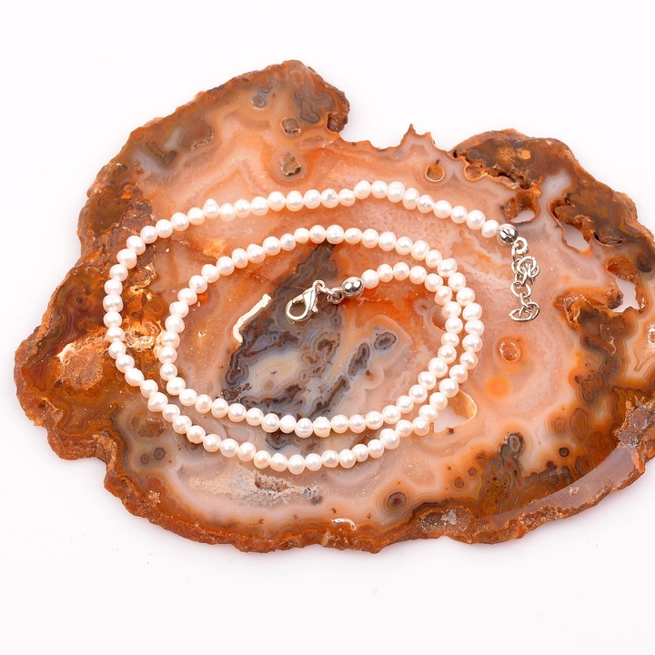 İnci Dizi Kolye - 5 mm - 2