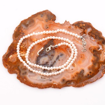 İnci Dizi Kolye - 5 mm - 2