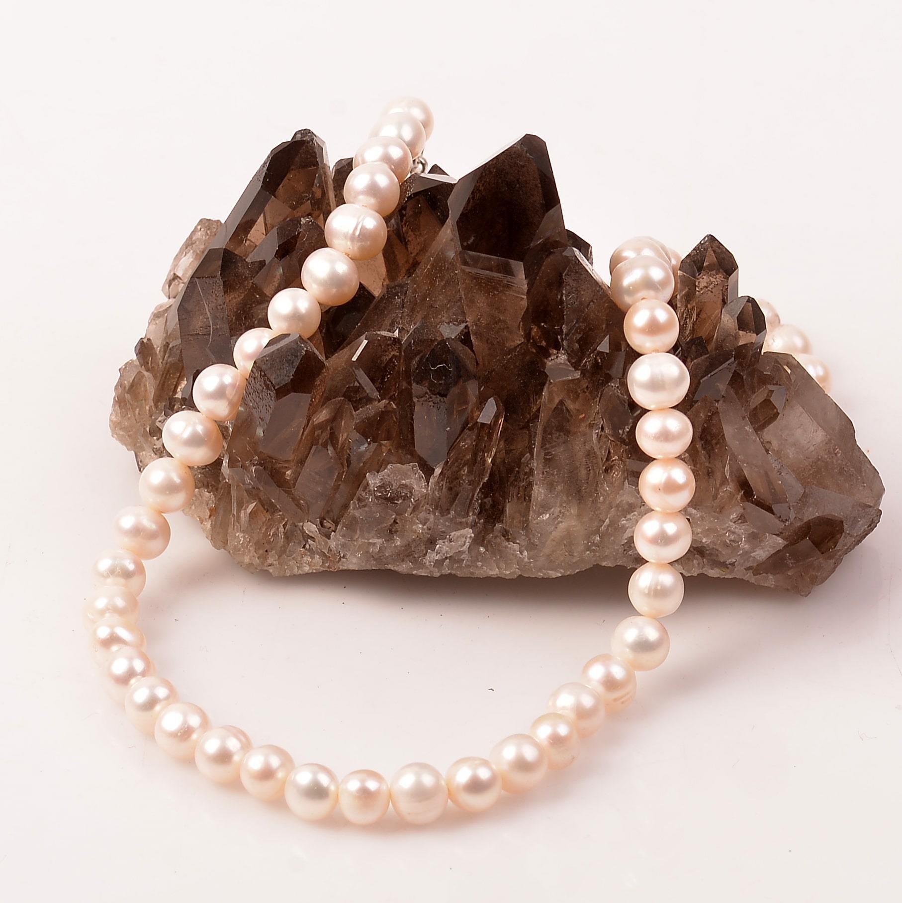 Pearl Necklace Kültür Pearl 7 mm