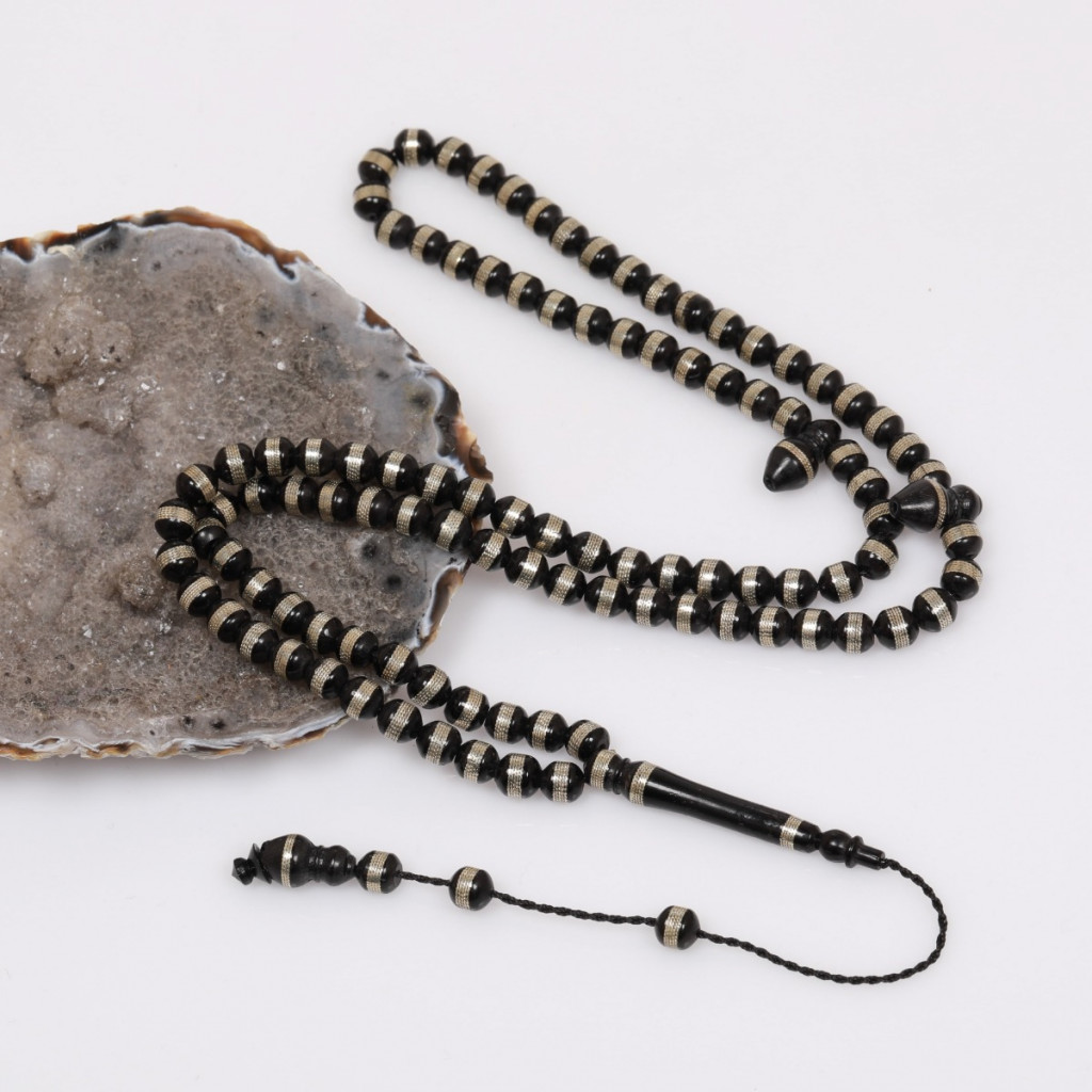 İşlemeli Kuka Dua Tesbihi - 6 mm