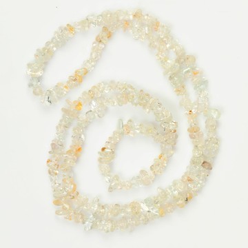 Beyaz Topaz Taşı Kırık Taş Dizi – 7 mm - 2