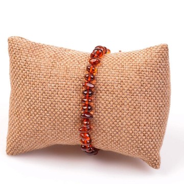 Kahverengi Damla Kehribar Bileklik - Sertifikalı Ürün - 2