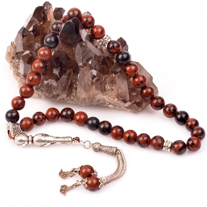 Obsidyen Taşı Tesbih - 8 mm Mahogany Obsidyen