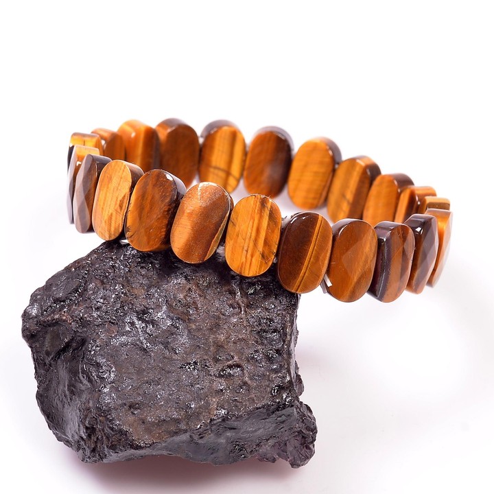 Kaplan Gözü Taşı Bileklik - Fasetli - 1