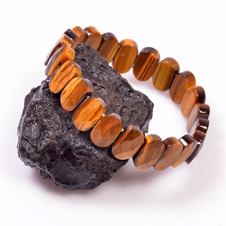 Kaplan Gözü Taşı Bileklik - Fasetli - 2