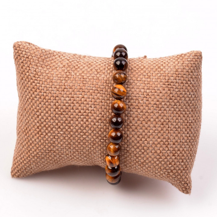 Kaplan Gözü Taşı Bileklik - 8 mm - 2