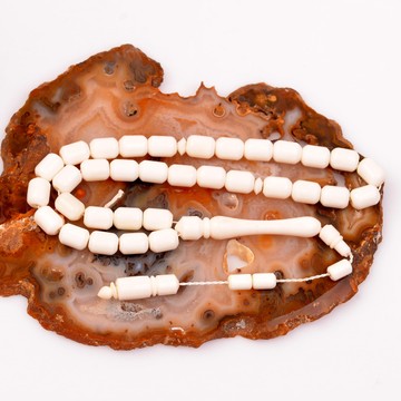 Kapsül Kesim Deve Kemiği Tesbih - 6*9 mm - 2