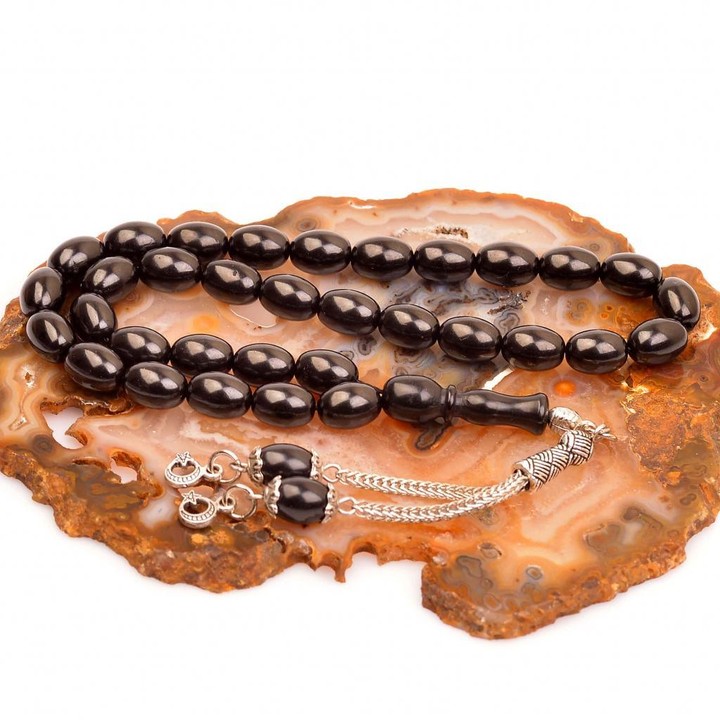 Kapsül Kesim Oltu Taşı Tesbih - Gürcü Oltusu