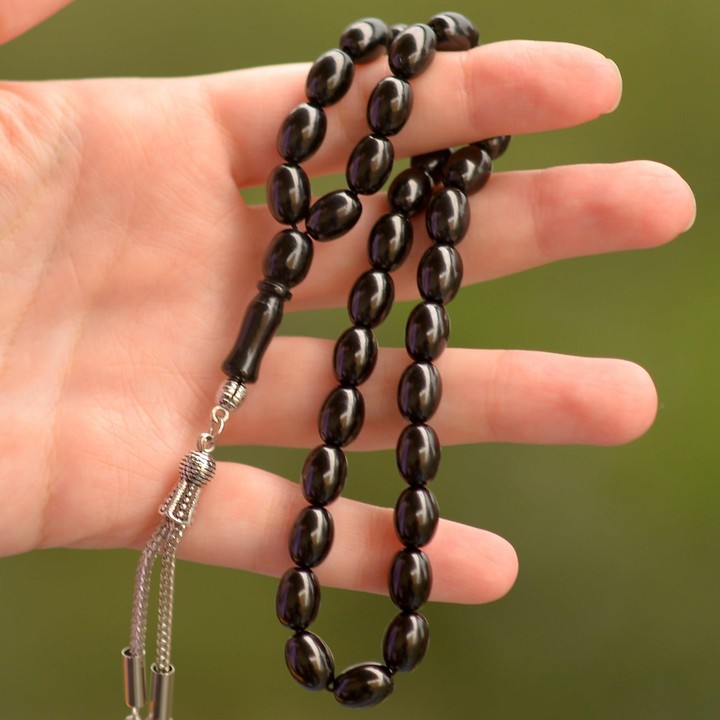 Kapsül Kesim Oltu Taşı Tesbih - Gürcü Oltusu