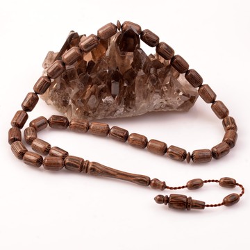 Kapsül Kesim Venge Ağacı Tesbih - 8*12 mm - 2