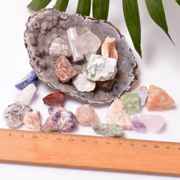 Karışık Ham Doğal Taş Kesesi - 50 gr - 2