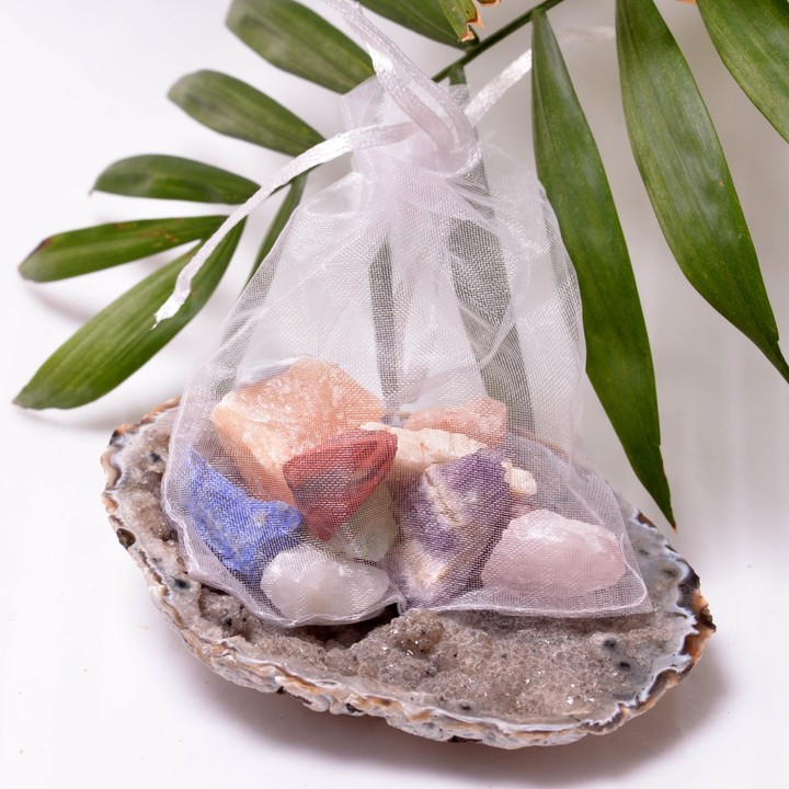 Karışık Ham Doğal Taş Kesesi - 50 gr