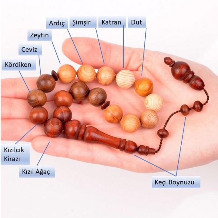 Karma Ağaç Efe Tesbihi - 14 mm - 1